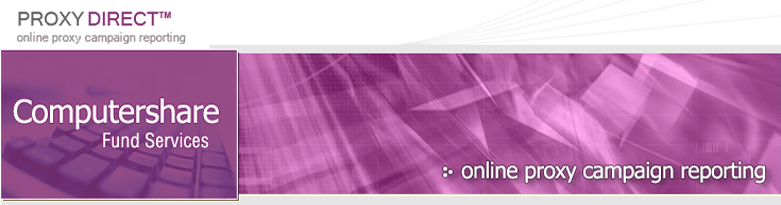 Computershare Password Computershare - Online Proxy Campaign Reporting